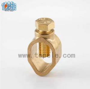 Buy cheap Brass Earth Rod Clamp Electrical Wire Clip For Grounding Connector Use product