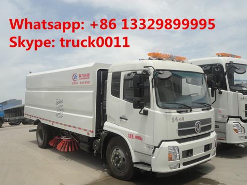 Quality hot sale dongfeng tianjin street sweeper truck(3cbm water tank+7.2cbm dust bin), best price road cleaning truck for sale for sale