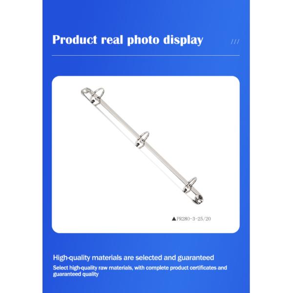 Environmentally Friendly Ring Binder Metal O Shape Binder Mechanism Customized For Office Stationery