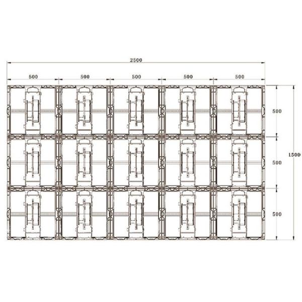 P3.91 Indoor Full Color Rental LED Display Panel 500x500mm Full Color