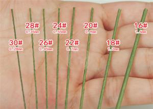 China Artificial Flower Stem Decoration Length 36cm Paper Covered Wire Bwg22 on sale