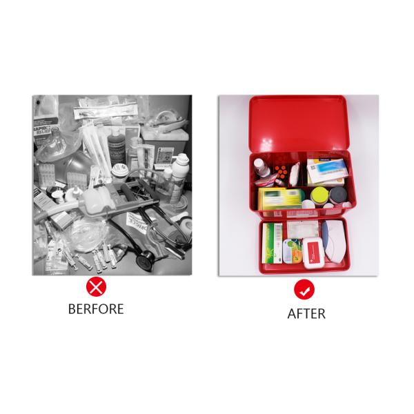 Metal First Aid Storage Box First Aid Kit medicine storage storage box Medicine Tin, Metal Medicine Storage Box