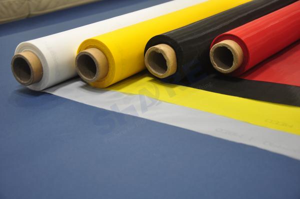 Quality Highly Controlled Precision Polyester Screen Printing Mesh White Color SGS Approved for sale