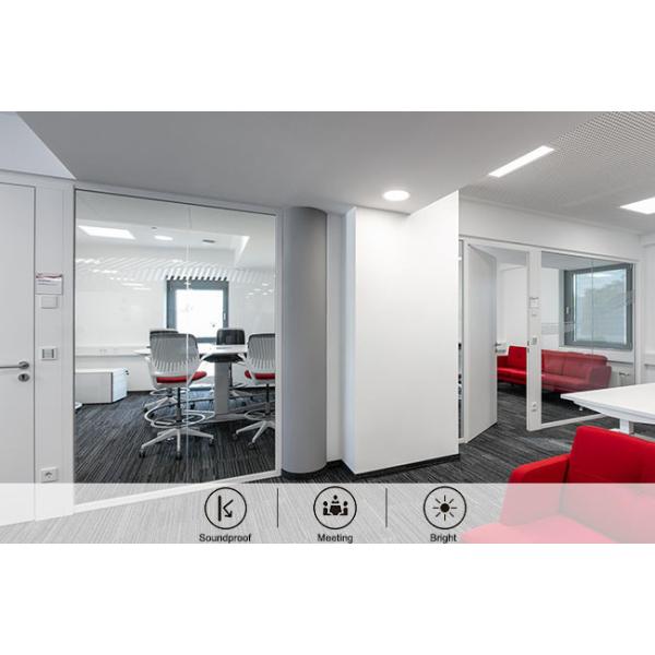 25mm Single Layer Glass Office Partition Wall - Tempered & Customizable