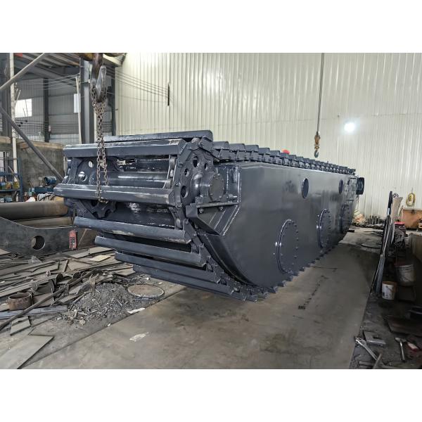 Defeng CUSTOMIZED AMPHIBIOUS EXCAVATOR TRACK PONTOON FLOATING TRACK With hydraulic piles USED FOR DX225 DH225 20 TONS EXCAVATORS