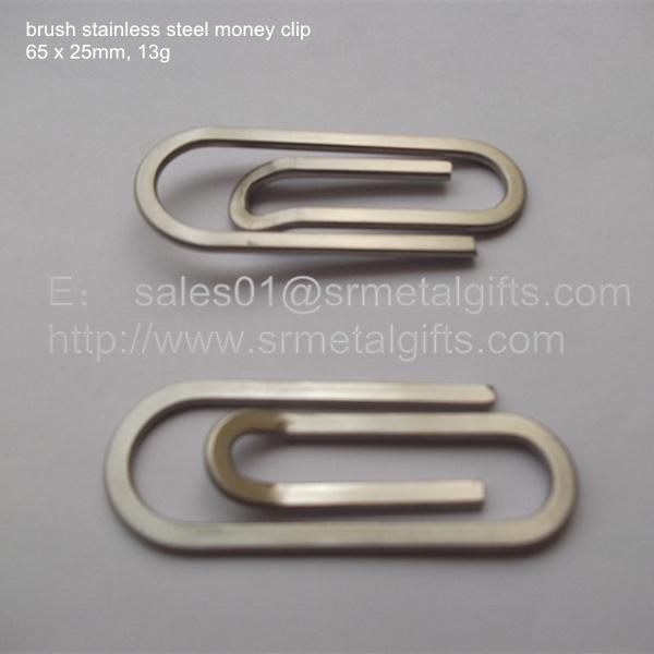 paper clip stainless steel money clips
