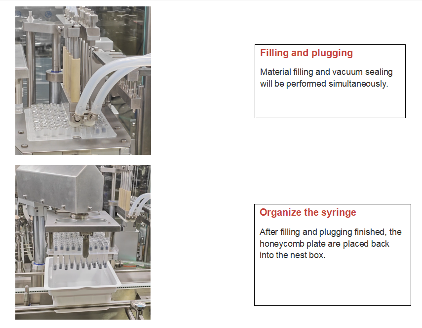 Automatic Liquid Pharmaceutical Prefilled Syringe Filling Machine Vacuum Aseptic Filling Line