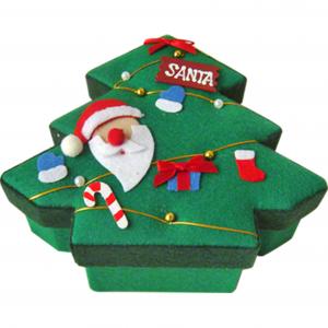 Buy cheap Green Christmas Tree Shape Custom Toy Packaging Boxes Decorative product