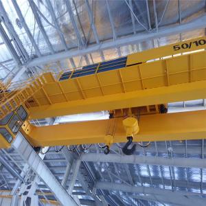 Buy cheap Heavy Duty 65 Tons Double Girder Overhead Cranes Cabin Control For Steel Factory product