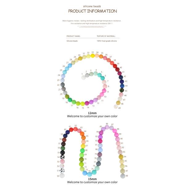 17mm Hexagon Silicone Teething Bead Eco Friendly Safety Chewable For Baby Teething