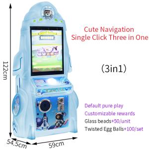 Arcade Game Console Design Children'S Indoor Play Star Rocket Single-Button