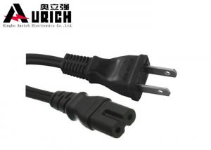 Buy cheap Black PVC AC Japan Power Cord 7A 250V With 2pin Electric Plug product