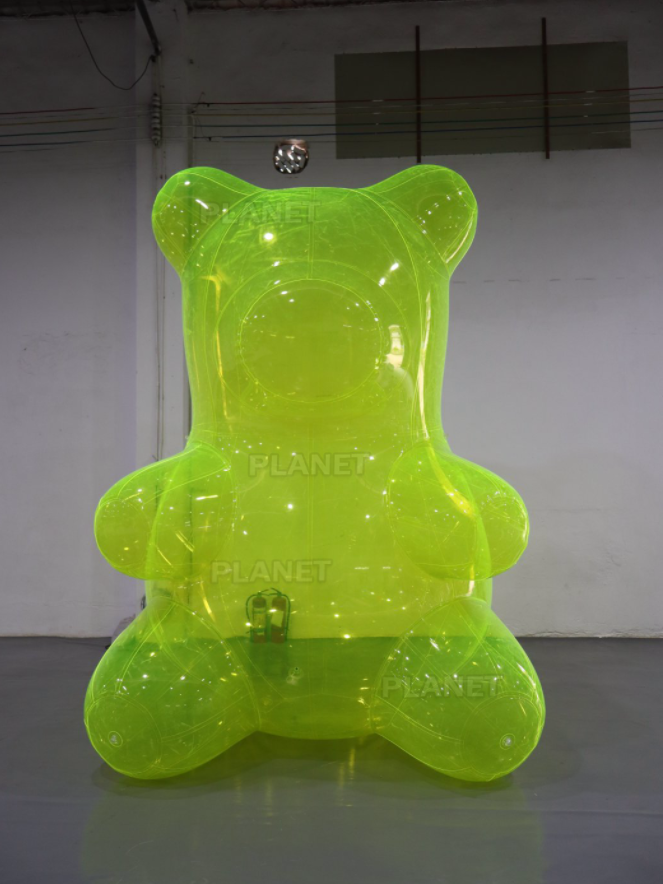 Giant Inflatable Teddy Bear Air Filled Sculpture Blow up Cartoon Model Indoor Yard Party Decoration
