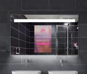 Buy cheap Indoor Creative Smart Magic LCD Screen Automatic Sensor Mirror Display for Bathroom product