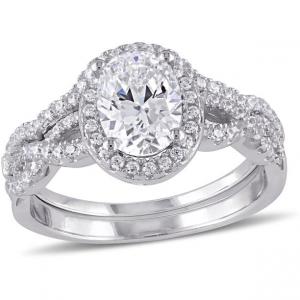 Buy cheap Oval Cut 18kt White Gold Diamond Engagement Ring 0.92ct Weight For Women ODM product