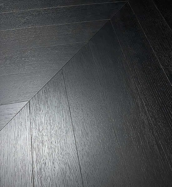 Cool Black Oak Chevron Engineered Wood Flooring 510 X 90 X 15MM