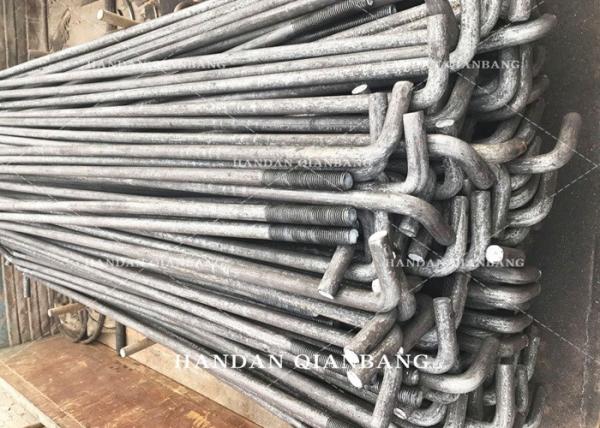Galvanized T Type Iron Foundation Anchor Bolts M100 For Concrete High Strength
