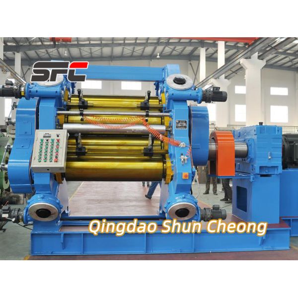 Customizable Rubber Calender Machine with PLC Control System Electric Heating and Automatic Operation for Precision Rubber Sheet Production