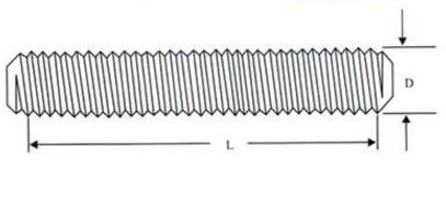 ASTM A193 Stainless steel A2 70 A4 80 Double end Stud Bolts thread rod