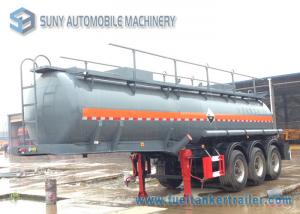 Buy cheap 3 Axle Sulphuric Acid 18000L Fuel Tanker Semi Trailer 9980*2490*3800mm product