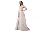 Off Shoulder Sweetheart Muslim Evening Dress Lace Fabric Fully Lined