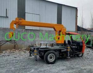 Buy cheap 2 Ton Small Portable Truck Mounted Boom Crane With Outrigger , Long Life product