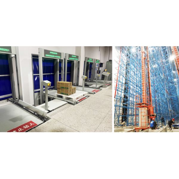 Single Deep pallet Stacker Crane ASRS, Floor Supported SRM(Storage Retrieval Machine), Automatic Storage And Retrieval System,Automation Logistics