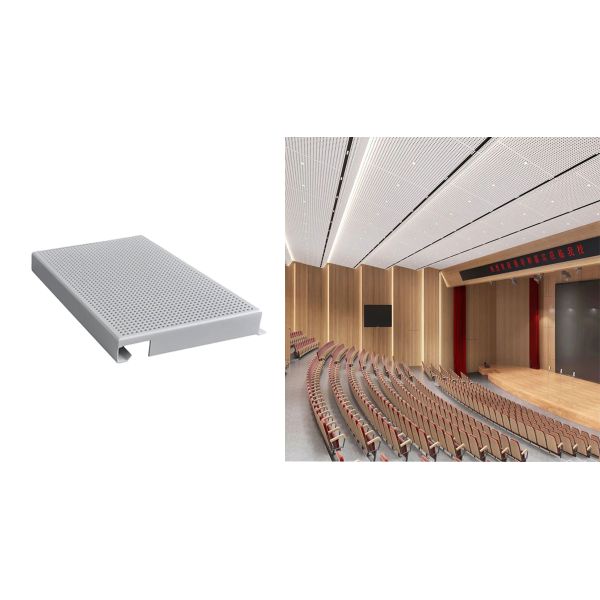 Easy Install Acoustic Ceiling Tiles Featuring Triangle Keel Suitable Ceiling Curtain Wall Solutions for Noise Reduction