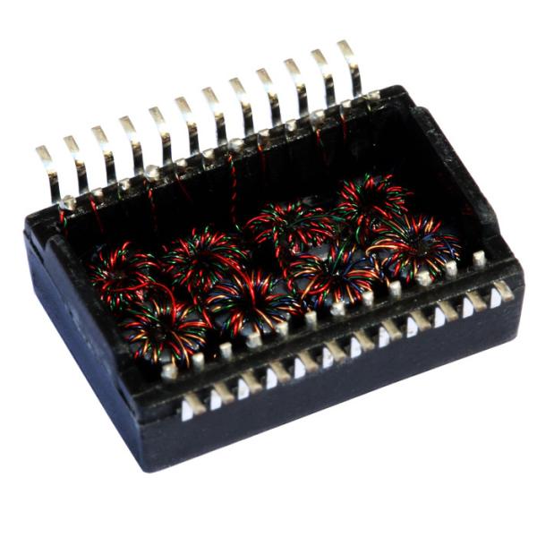 Buy cheap SMT Type POE Ethernet Lan Transformer 10/100/1000 Base -T Module Connector product