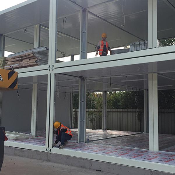 Warehouse Steel Structure Prefab Office Building Foldable 20ft Container