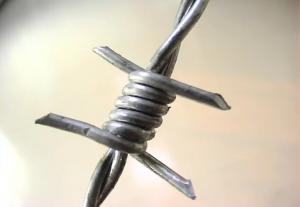 Buy cheap Pvc Coated Double Twist Steel Barbed Wire 50kg Roll For Railway product