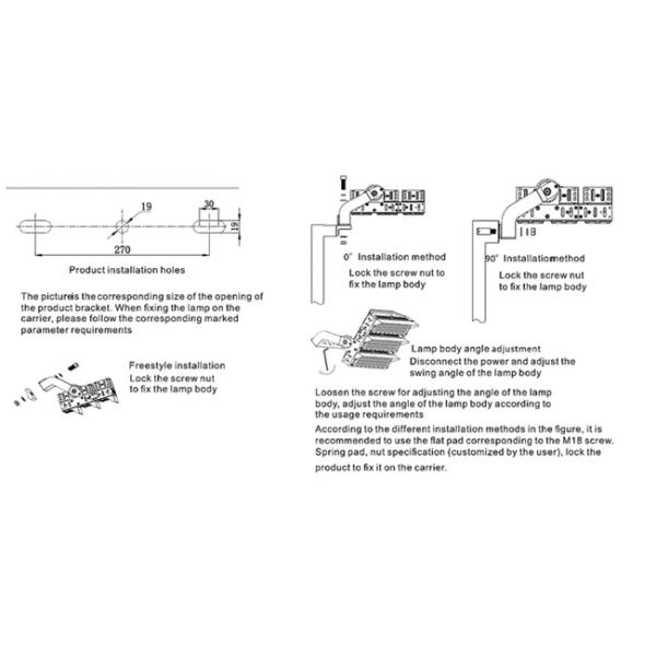 High Thermal Conductivity LED Stadium Light with No-Yellowing Material,Die-casting Aluminum Heat Sink