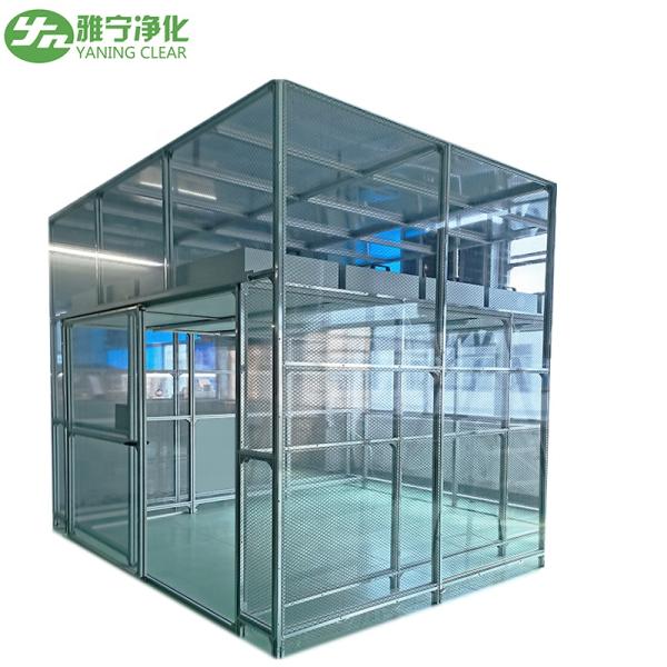 ISO5(Class100) Stainless Steel Frame Custom Size Modular Clean Room Booth for Dust Free Environment
