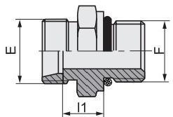 Male Thread Fitting Hydraulic Hose Adapter Distributor SAE Thread with O-Ring Seal