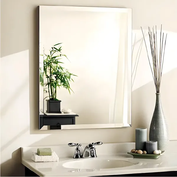 Contemporary Coloured Bathroom Mirrors For Bedroom Partition Use