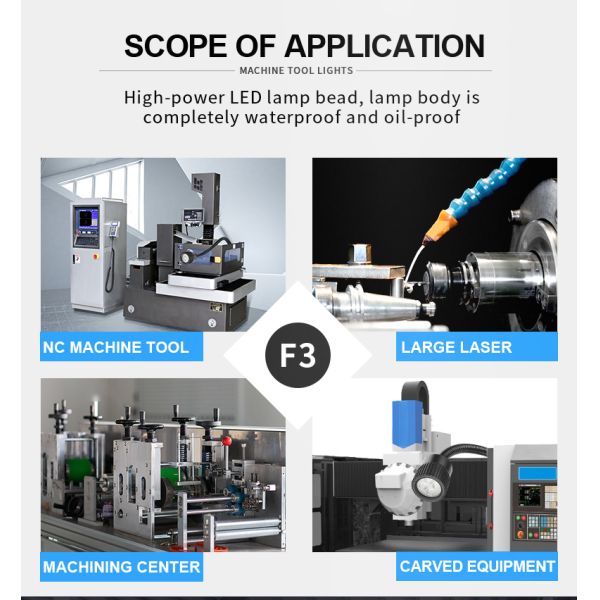 5W Mini LED Gooseneck Machine Light 360 Degree Lighting For CNC Machine