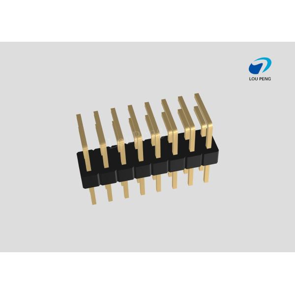 Pin Header 2x08pin 2.54mm pitch horizontal 90degree