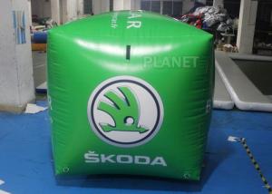 Buy cheap Green Square Shape Inflatable Race Marker Buoys For Swim Event EN71 product