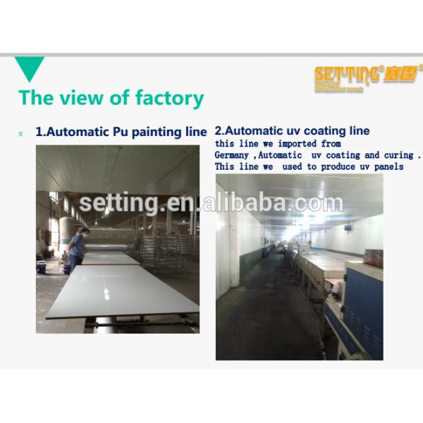 High gloss grey acrylic board for kitchen cabinet doors