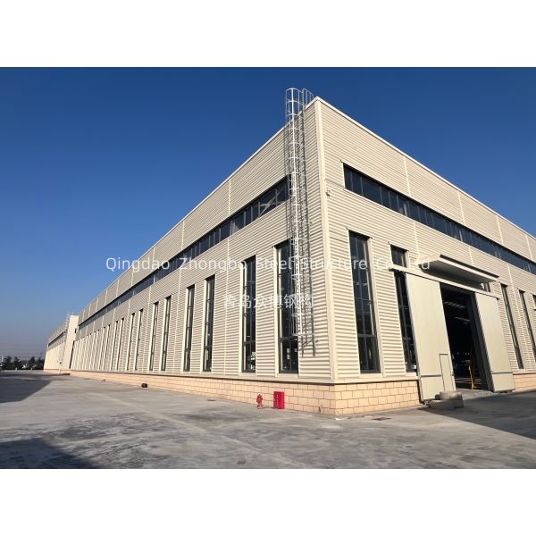Low Cost Metal Structure Buildings Workshop Hangar Steel Frame Prefabricated