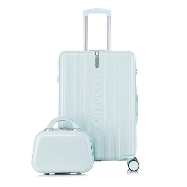 Mute Password Suitcase Green Large-capacity Luggage Set for Women Students Soft Handle Durable Thick Material Universal Spinner Wheels