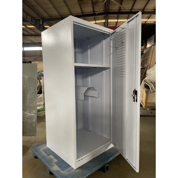 Lockable Large White Metal Horse Equipment Saddle Box 140x60x60cm