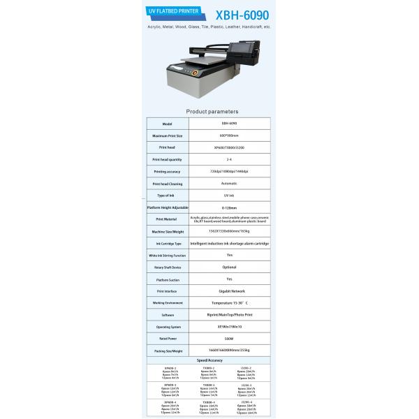 High Performance Factory 6090 A1 Size Tx800 I1600 I3200 Uv Flatbed Digital Printer for Gift Pen Cards