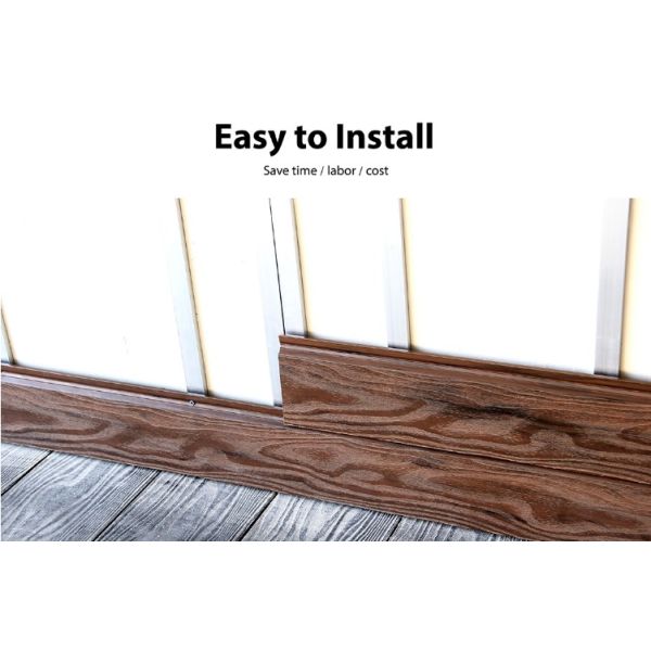 Thermal and Sound Insulation Wpc Plastic Composite Outdoor Wall Cladding for Exterior Wall