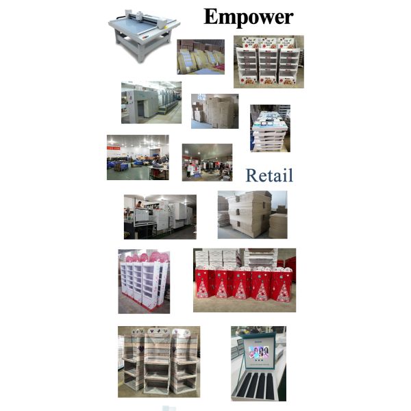 Make Up Products Paper Dump Bin Retail Foldable POS Knock Down Display