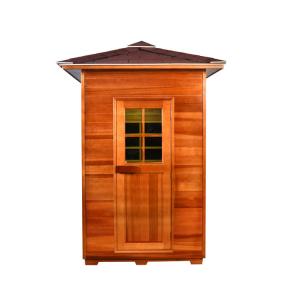 Buy cheap Carbon Panel Garden Outdoor Wood Sauna 2 Person Size product
