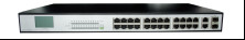 Full Duplex Operation 24 Port PoE Ethernet Switch RJ45 Ports 100m 8.8G