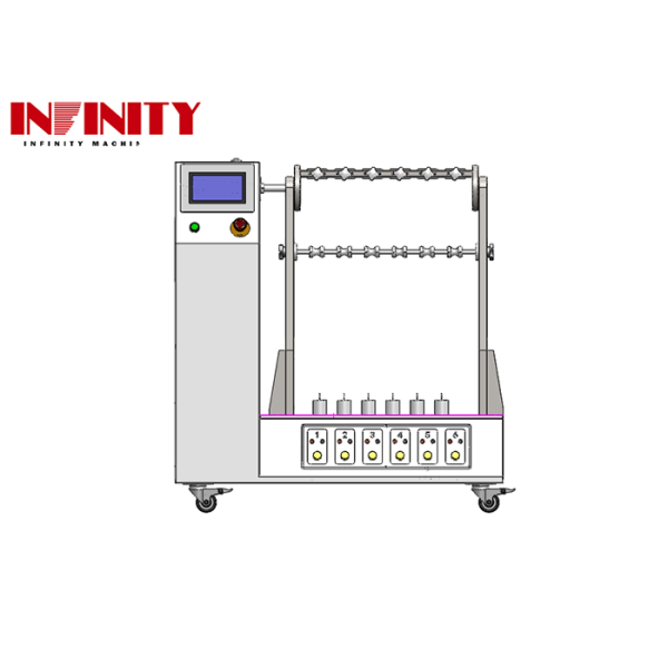 Cable Flex Tester Wire Fatigue Tester with Adjustable Bending Angle 1~180° Complies with IEC 60884-1 Standards and 6 Sets Jig with Adjustable Load