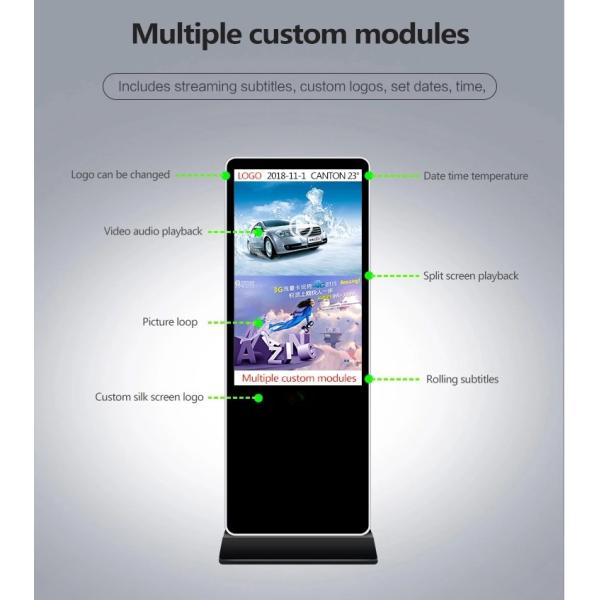 55 Inch android LCD AD Display Indoor Kiosk Stand Alone Digital Signage with Android Operation System