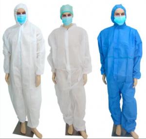 S/M/L/XL Medical Isolation Gowns , Waterproof Disposable Coveralls